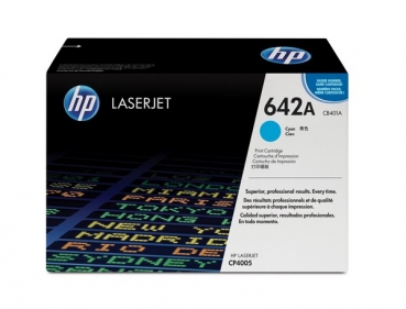 HP 642A Toner Cartridge CB401A, cyan