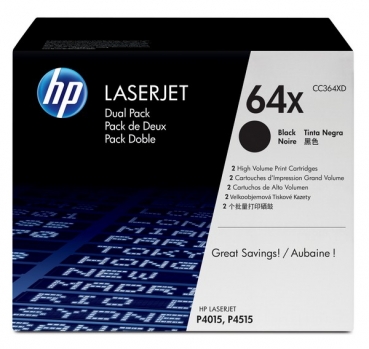 HP 64X Toner Cartridge CC364X, black