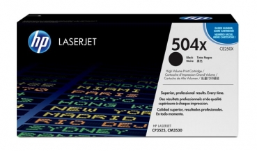 HP 504X Toner Cartridge CE250X, black