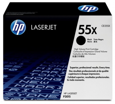 HP 55X Toner Cartridge CE255X, black