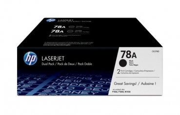 HP 78A Toner Cartridge CE278AD, 2-pack, black