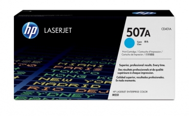 HP 507A Toner Cartridge CE401A, cyan