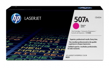 HP 507A Toner Cartridge CE403A, magenta