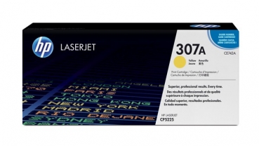 HP 307A Toner Cartridge CE742A, yellow