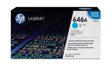 HP 646A Toner Cartridge CF031, cyan