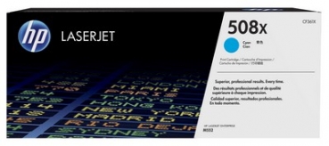 HP 508X Toner Cartridge CF361X, cyan