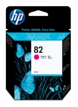 HP 82 DesignJet Ink Cartridge, 28ml, magenta