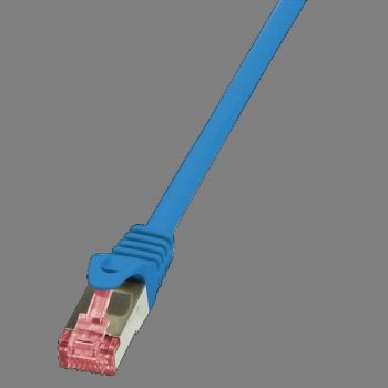 LogiLink Patch Cable CAT6 S/FTP, blue 0.25m