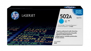 HP 502A Toner Cartridge Q6471A, cyan