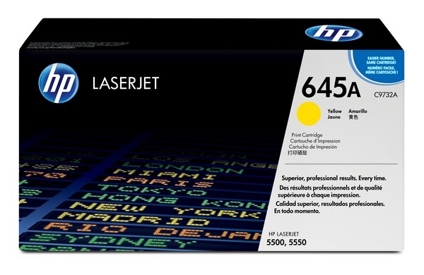 HP 645 Toner Cartridge C9732A, yellow