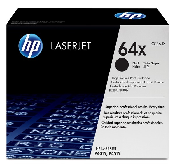 HP 64X Toner Cartridge CC364X, black