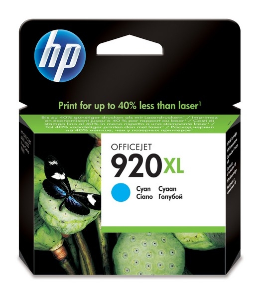 HP 920XL Ink Cartridge, cyan