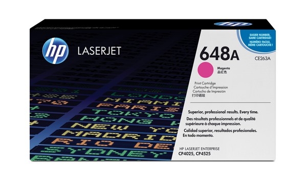 HP 648A Toner Cartridge CE263A, magenta