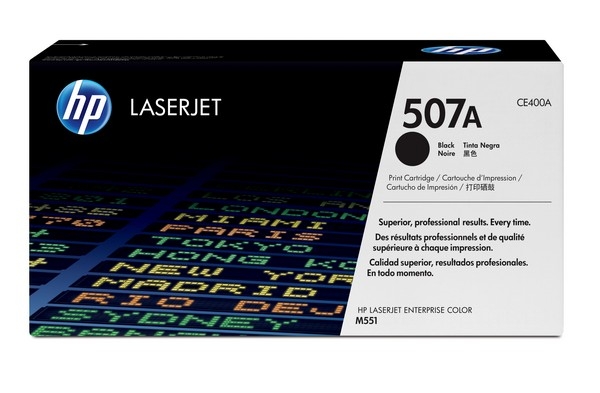 HP 507A Toner Cartridge CE400A, black