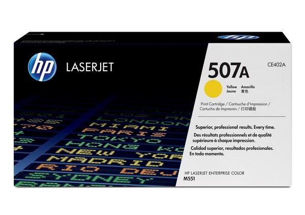 HP 507A Toner Cartridge CE402A, yellow