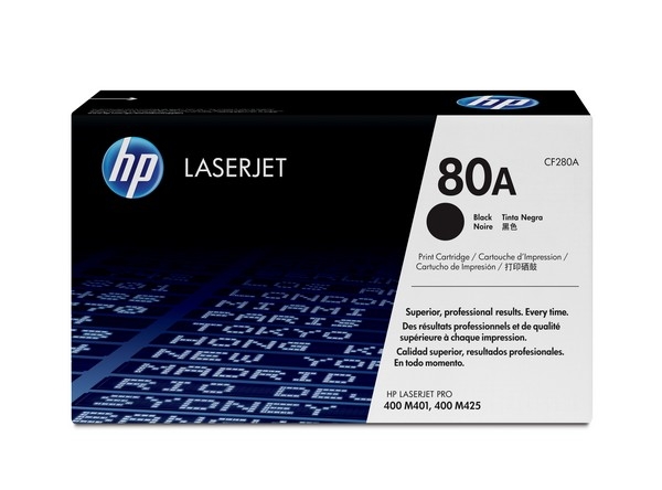 HP 80A Toner Cartridge CF280A, black