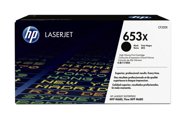 HP 653X Toner Cartridge CF320X, black