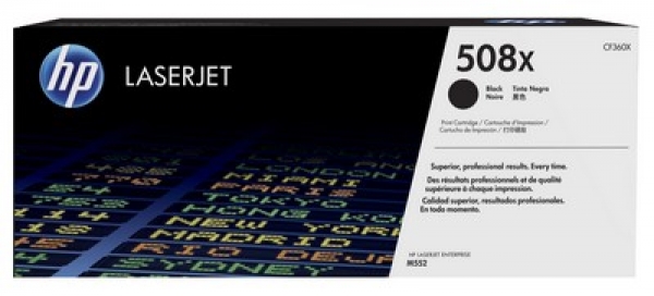 HP 508X Toner Cartridge CF360X, black