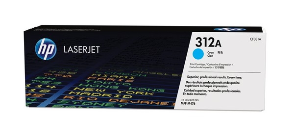 HP 312A Toner Cartridge CF381A, cyan