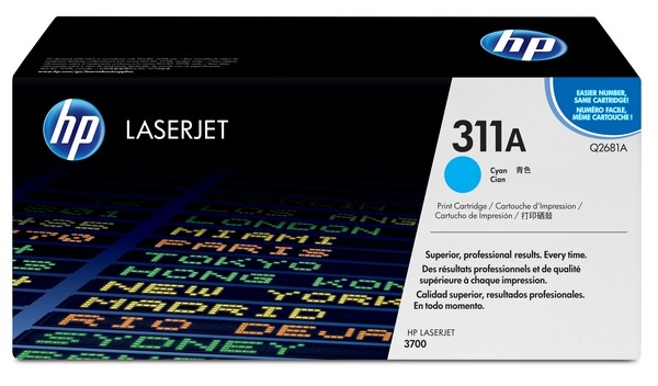 HP 311 Toner Cartridge Q2681A, cyan