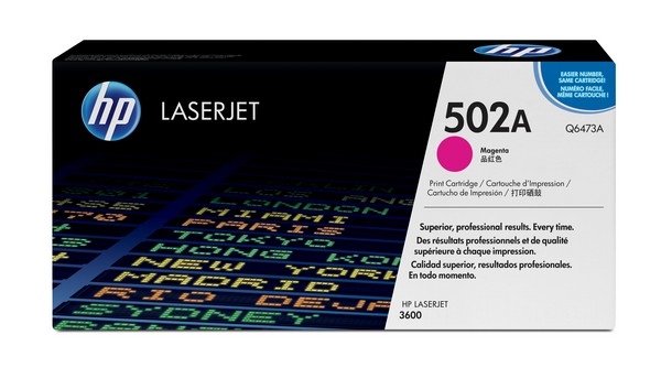 HP 502A Toner Cartridge Q6473A, magenta