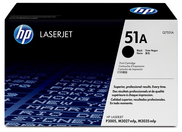 HP 51A Toner Cartridge Q7551A, black